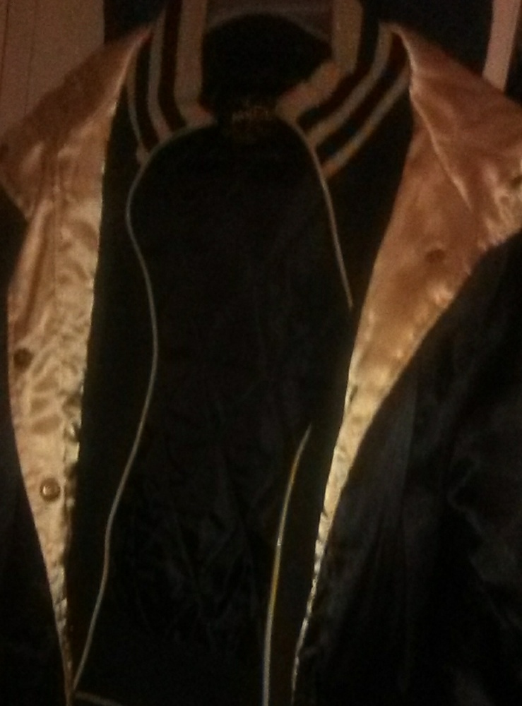 South pole jacket gold and black.